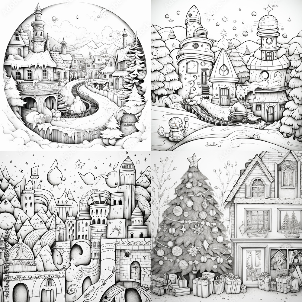 Obraz premium castle in the woods
