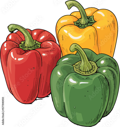 set of peppers