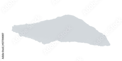 A gray polygonal shape with a rough edge on a black background in a low resolution image