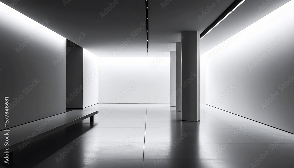Monochromatic Minimalism: A Study in Light and Shadow Monochromatic Minimalism: A Study in Light and Shadow