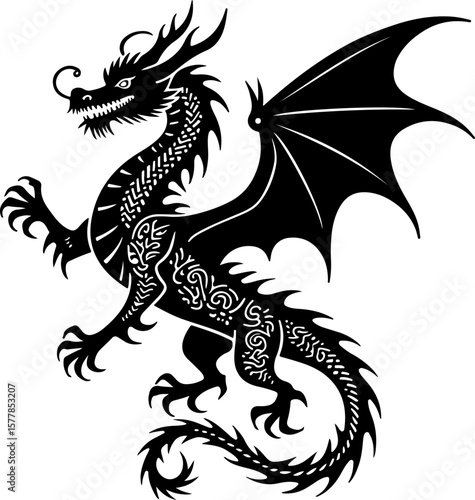 Dark Fantasy Tattoo Art Collection – Skulls, Dragons, Hearts & Mythical Creatures lion vector

