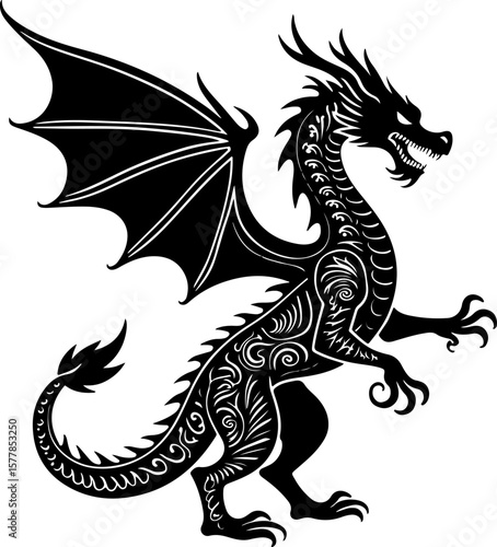 Dark Fantasy Tattoo Art Collection – Skulls, Dragons, Hearts & Mythical Creatures lion vector

