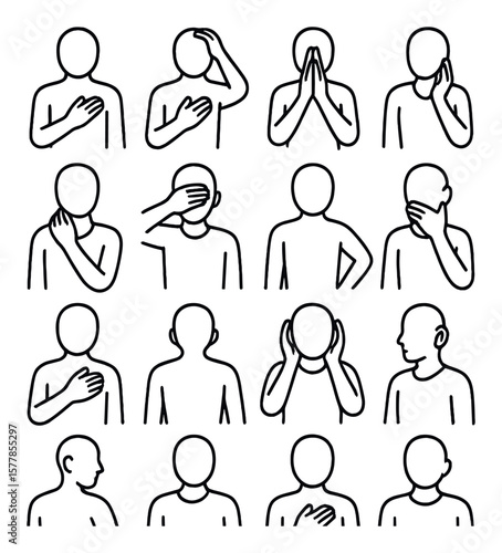 Halloween celebration icon collection. simple style: costume, trick-or-treat, pumpkin, spooky games vector icons.