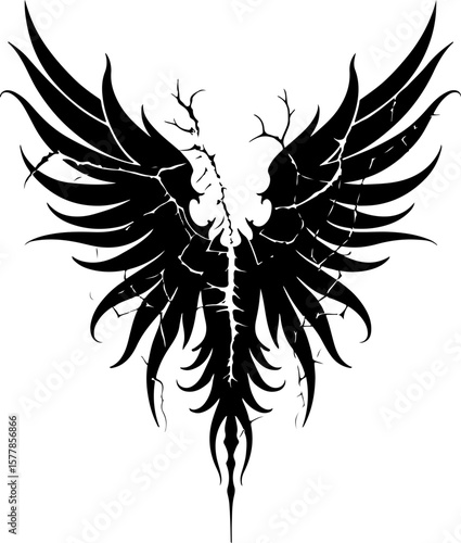 Dark Fantasy Tattoo Art Collection – Skulls, Dragons, Hearts & Mythical Creatures vector

