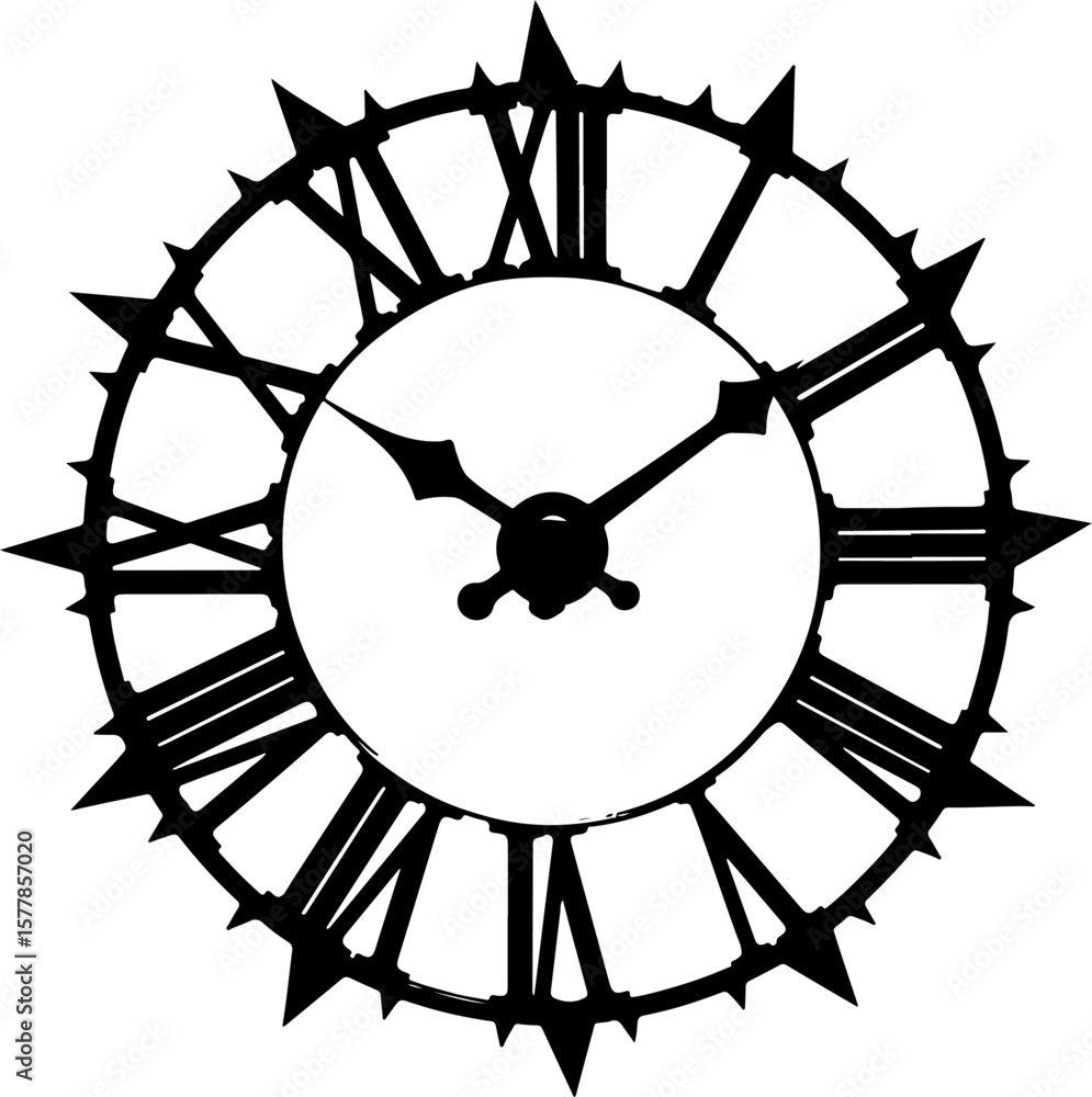 Obraz premium Abstract Clock Art vector design