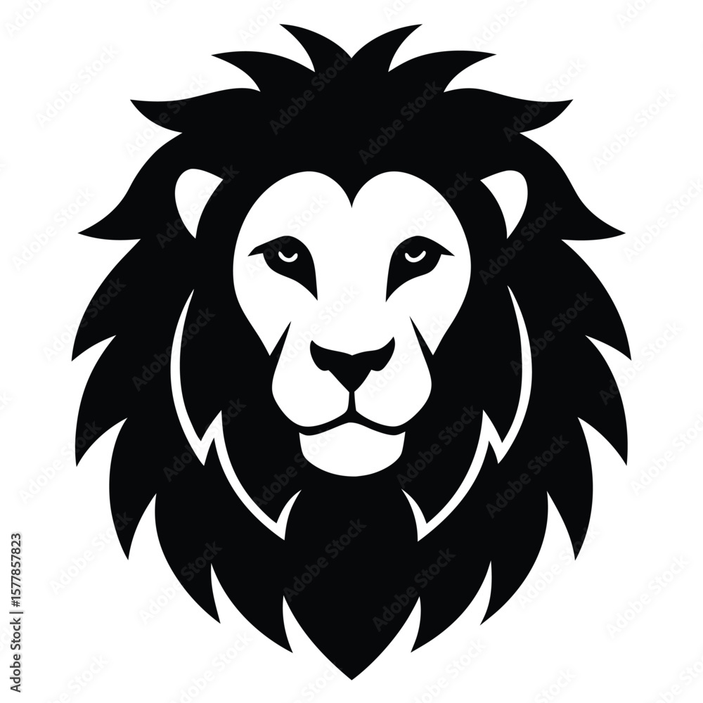 Obraz premium lion head vector
