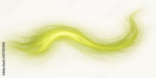 Abstract colorful green background with flowing smoke waves smooth curves and light design