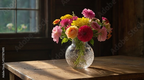 Wallpaper Mural Vibrant Bouquet of Freshly Picked Flowers Torontodigital.ca
