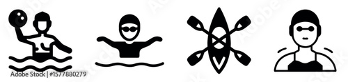 Water Sports & Swimming Icons