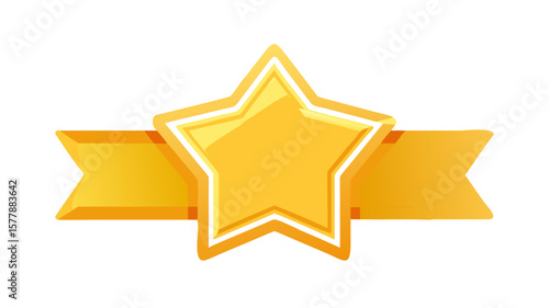 Golden star award vector graphic download for achievements and recognition use