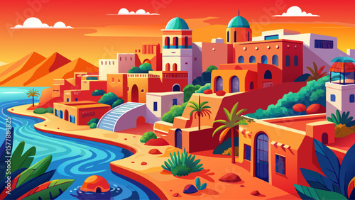 Djibouti City, Djibouti – Coral architecture meets Red Sea brilliance. Dry landscapes and colorful homes line narrow streets, warmed by equatorial light and coastal winds.
