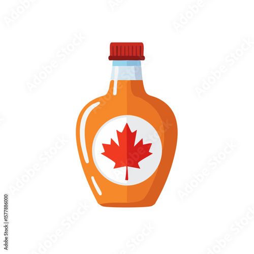 Maple Syrup Isolated on a T...