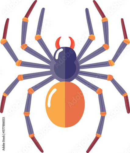 Spider Icon Isolated on a T...