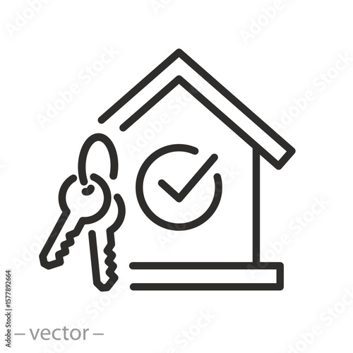 keys with house icon
