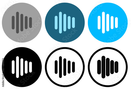 volume button icon, simple flat style, vector illustration, symbol, design logo template pictogram, for ui or ux isolated on white for mobile app, editable