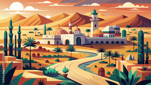 N'Djamena, Chad – Dry landscapes frame mosques, busy roads, and desert gardens. Earthy tones and Sahel textures create a unique visual rhythm.