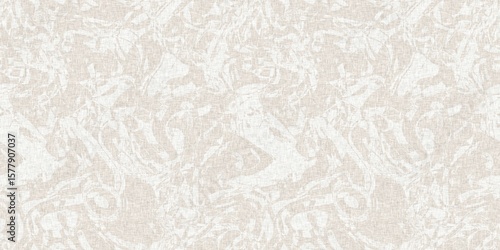 Soft grey speckled seamless border textile pattern. Marled subtle linen weave banner effect for classic elegant wedding design background ribbon trim 