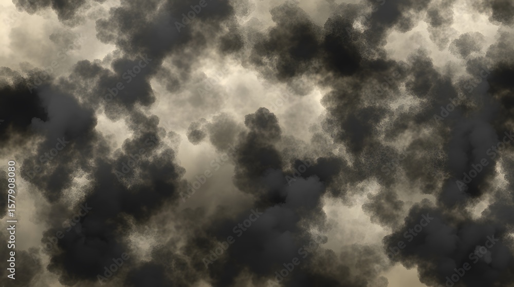 Fototapeta premium Dramatic Dark Cloudscape Background Texture