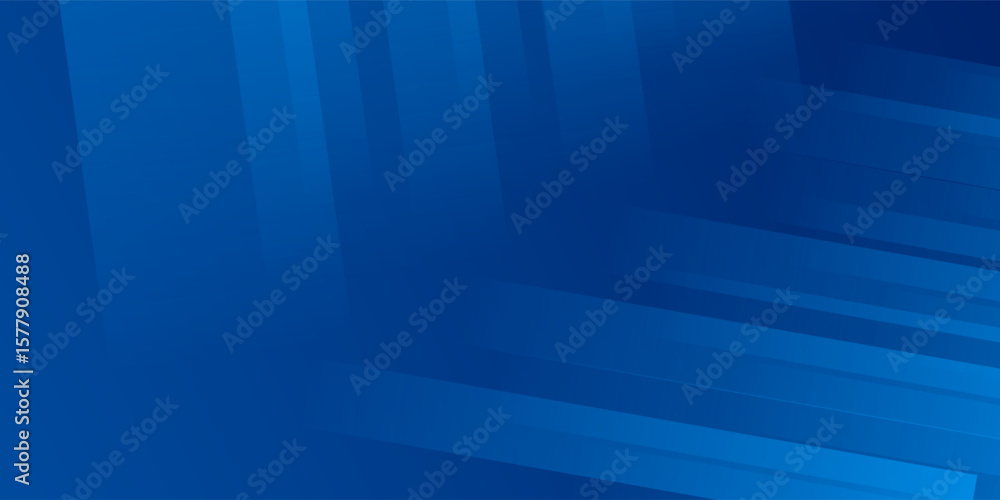 Obraz premium Abstract blue background with glowing geometric lines. Modern blue gradient square shape design. Futuristic technology concept. Suit for brochure,