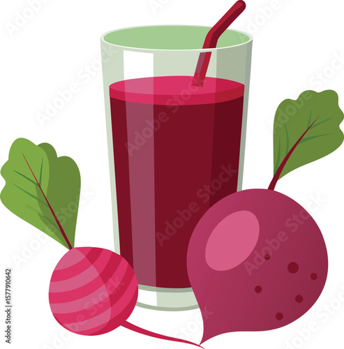 Traditional Tea Ceremony Vessels Refreshing Beetroot Juice: A Delicious and Healthy Drink with Fresh Beetroots.