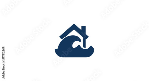 Minimalist flood icon SVG