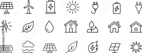 Solar panel wind turbine battery sun plug leaf drop house