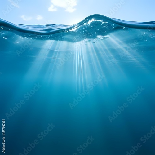 blue water surface with ripples