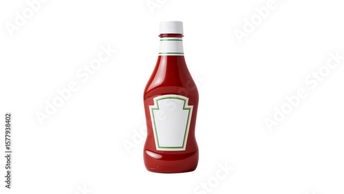 Ketchup Bottle Isolated on Transparent Background PNG
