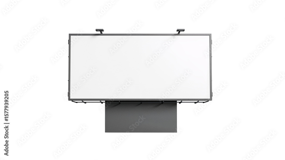 Obraz premium Empty Billboard Isolated Transparent Background PNG