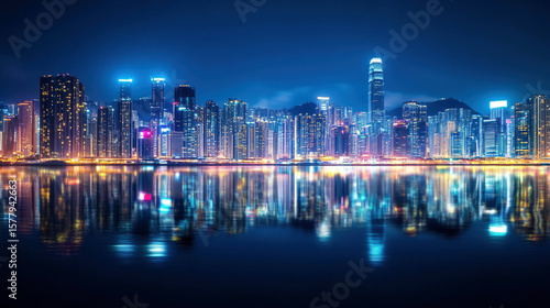 dubai marina at night
