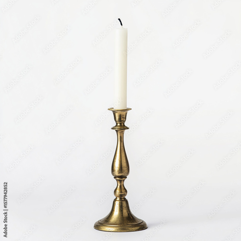 Fototapeta premium candlestick with candle