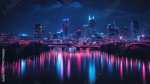 singapore skyline at night