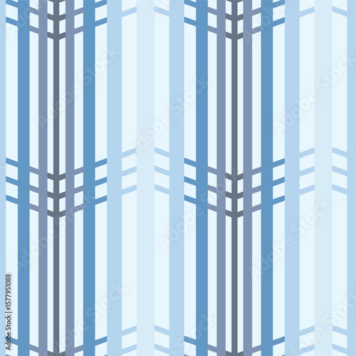 Monochromatic Waves of Navy Blues Featuring a Geometric Optical Illusion creating a seamless pattern print