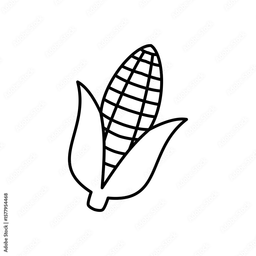 corn icon, simple flat style, vector illustration, symbol, design logo template pictogram, for ui or ux isolated on white for mobile app, editable corn icon, simple flat style, vector illustration, symbol, design logo template pictogram, for ui or ux isolated on white for mobile app, editable