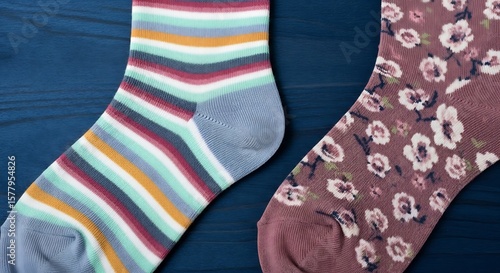 Colorful Socks A Pair of Patterned Comfort for Everyday Style and Cozy Warmth