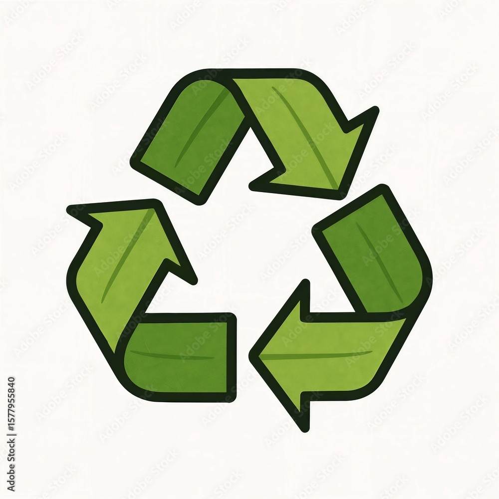 Obraz premium green recycle symbol