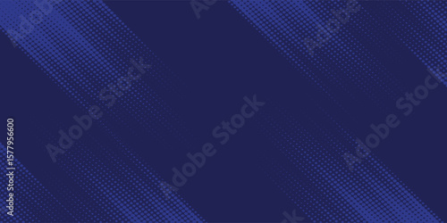 Bright navy blue dynamic abstract vector background with diagonal lines. Trendy classic color of 2020. 3d cover of business presentation banner for sale event