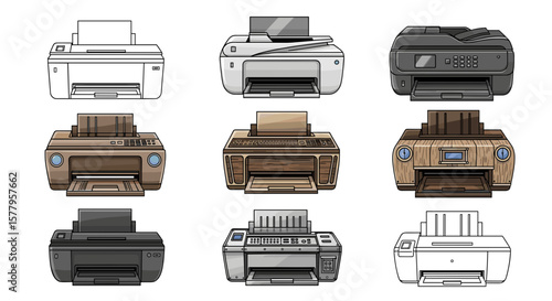 Nine different printer models. 
