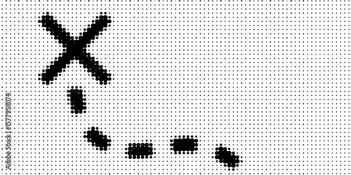 Isolated treasure map with x marking the spot