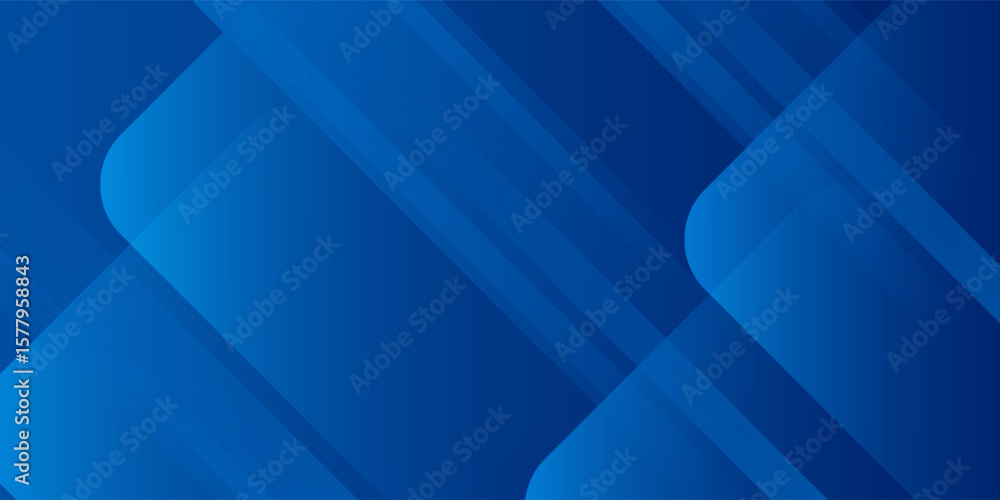 Obraz premium Abstract blue background with glowing geometric lines. Modern blue gradient square shape design. Futuristic technology concept. Suit for brochure, corporate, website, poster, banner, cover modern