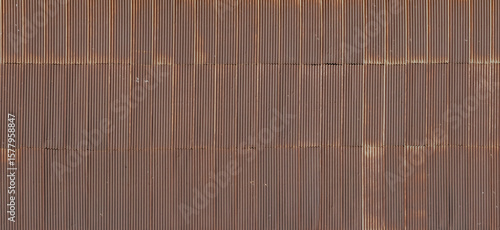 Rusty corrugated metal texture