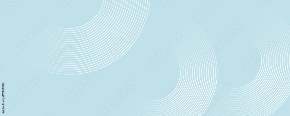 Fototapeta premium Modern abstract background. Glossy white gradient circle lines. Minimal geometric pattern. Simple graphic elements. Futuristic concept. Suitable for cover, poster, banner, brochure, eps10.