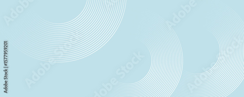 Modern abstract background. Glossy white gradient circle lines. Minimal geometric pattern. Simple graphic elements. Futuristic concept. Suitable for cover, poster, banner, brochure, eps10.