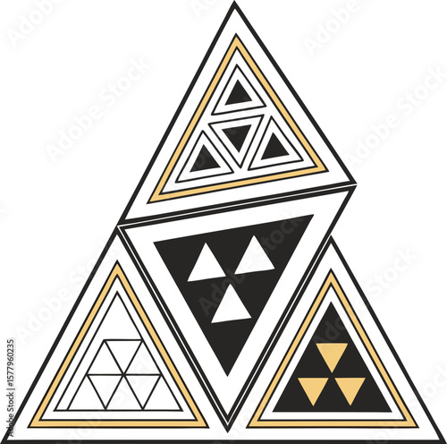 Golden Star of David vector icon on a white background, a religious symbol design illustration