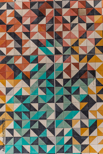 dechado, geometrica, vector, triángulo, mosaico, empapelar, designio, con textura, decoraciones, ilustración