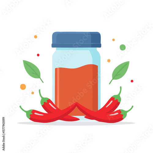 Jar of Chili Powder Isolate...