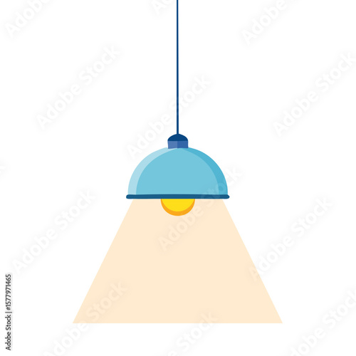 Hanging Lamp Icon Isolated on a. Transparent Background 