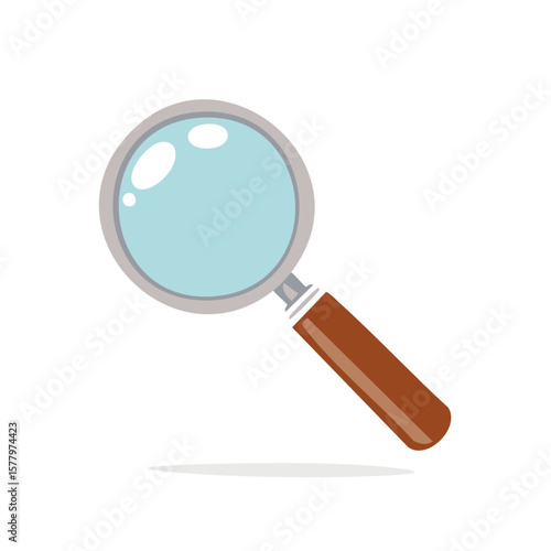 Magnifying Glass Illustration for Detection Investigation or Exploration