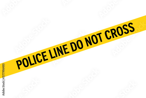Police line do not cross tape, yellow caution barrier, crime scene warning, safety tape vector, law enforcement caution tape, danger zone barrier, emergency scene, security tape