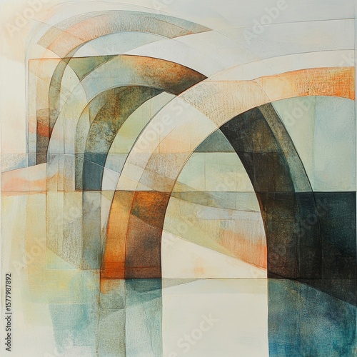 Abstract & Symbolic Ethereal Bridges Delicate arching forms that connect disparate elements graceful and symbolic